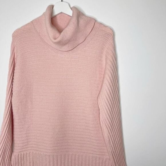 PHILOSOPHY Pink Ribbed Turtle Neck Sweater  - Picture 3 of 9